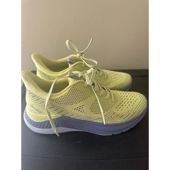 Dansko Peony walking sneakers in yellow mesh - Picture 3 of 5